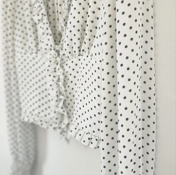 Free People Women's Polka Dot Blouse - Picture 8 of 14